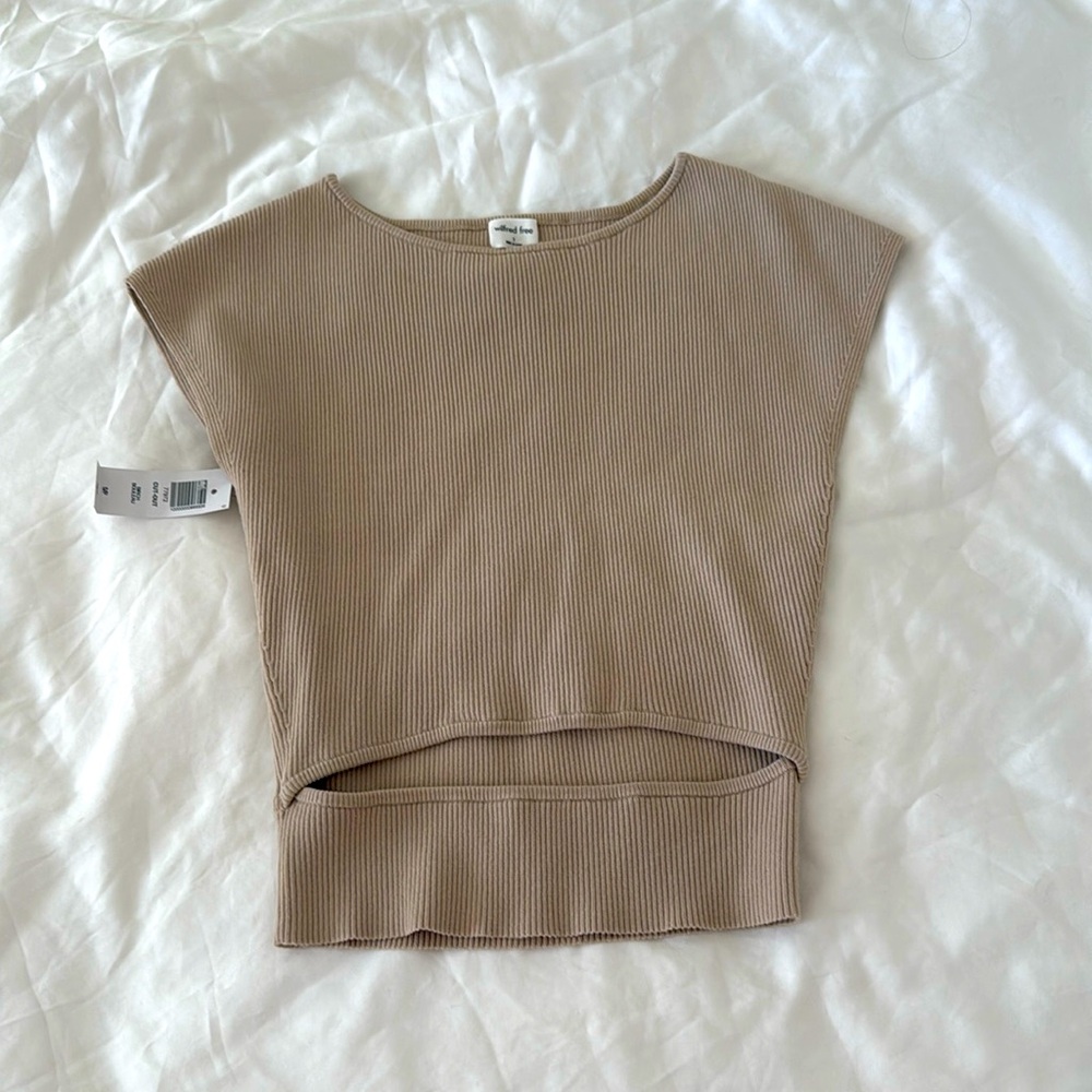 Aritzia Wilfred Cut-Out Top